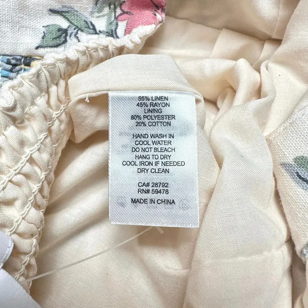 House of Harlow 1960 | Women | Floral Linen Blend Halter Belted Romper | Sz 12